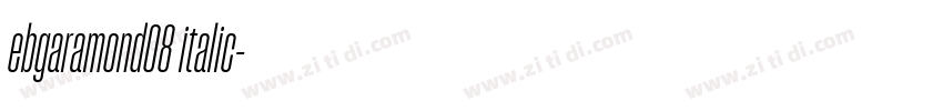 ebgaramond08 italic字体转换